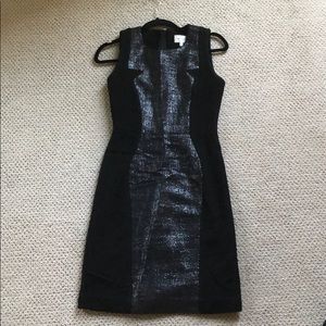Milly metallic tweed sheath dress, 0